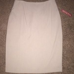 NWT Khaki pencil skirt